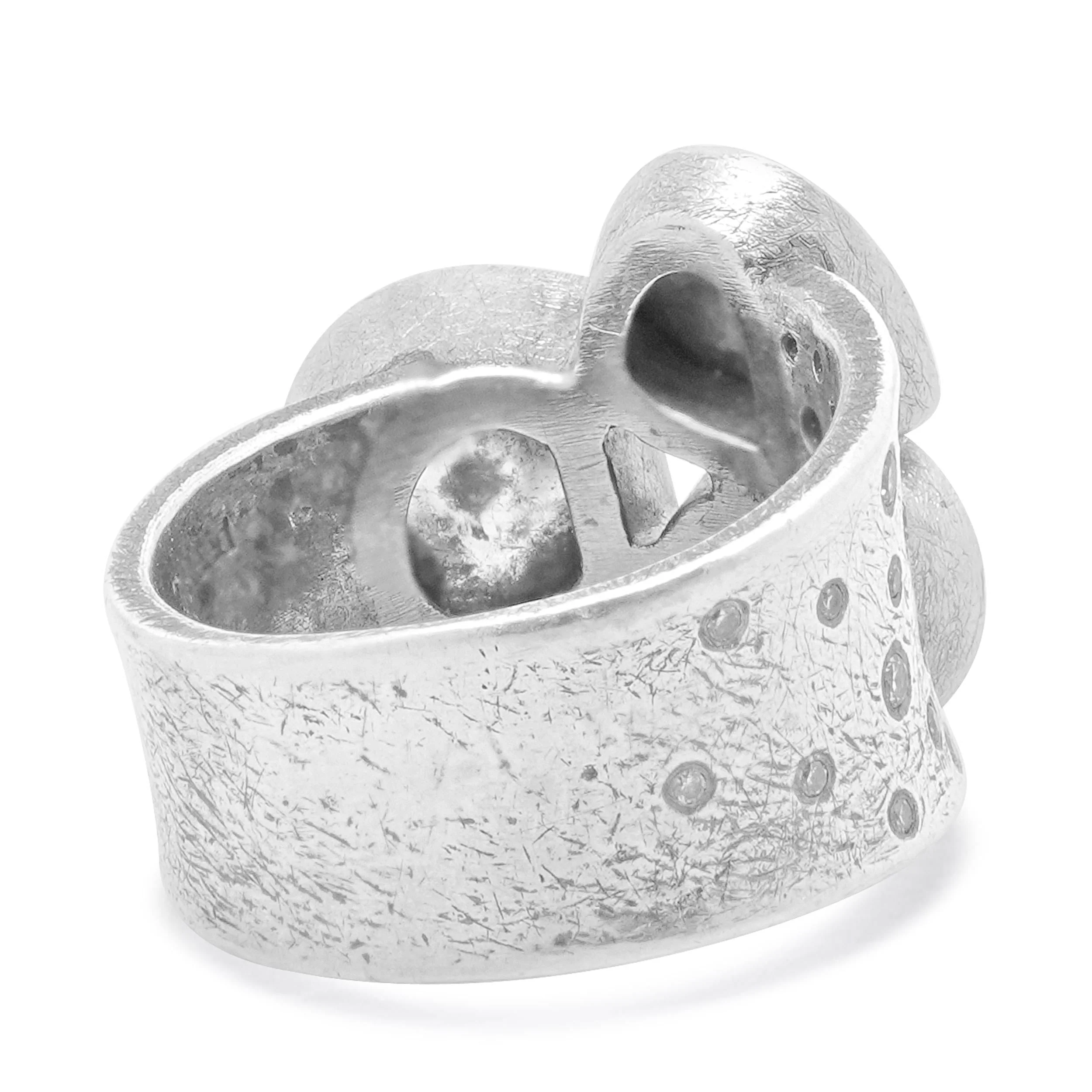 Todd Reed Palladium Fancy Cut Multi Colored Diamond Ring - Image 4