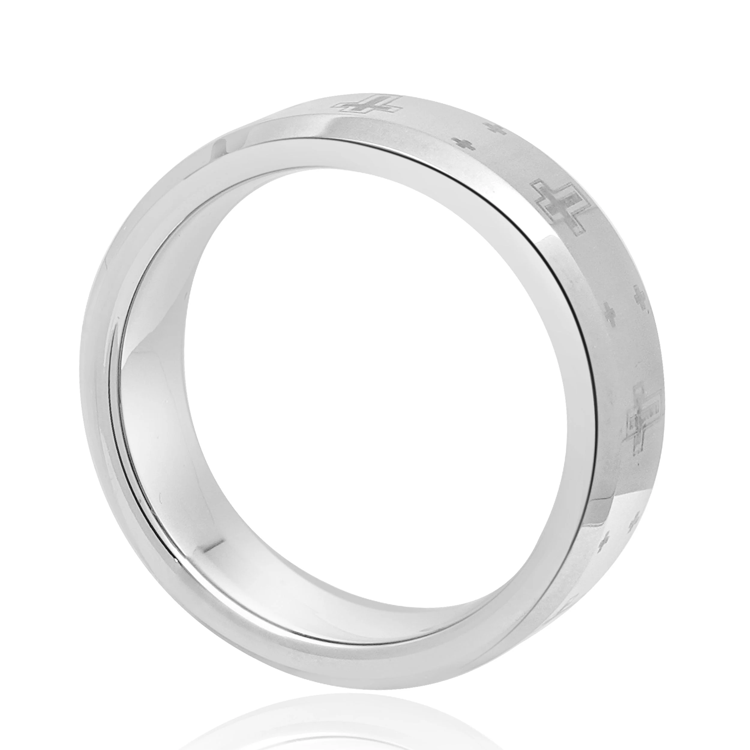 Tungsten Cross Ring - Image 3