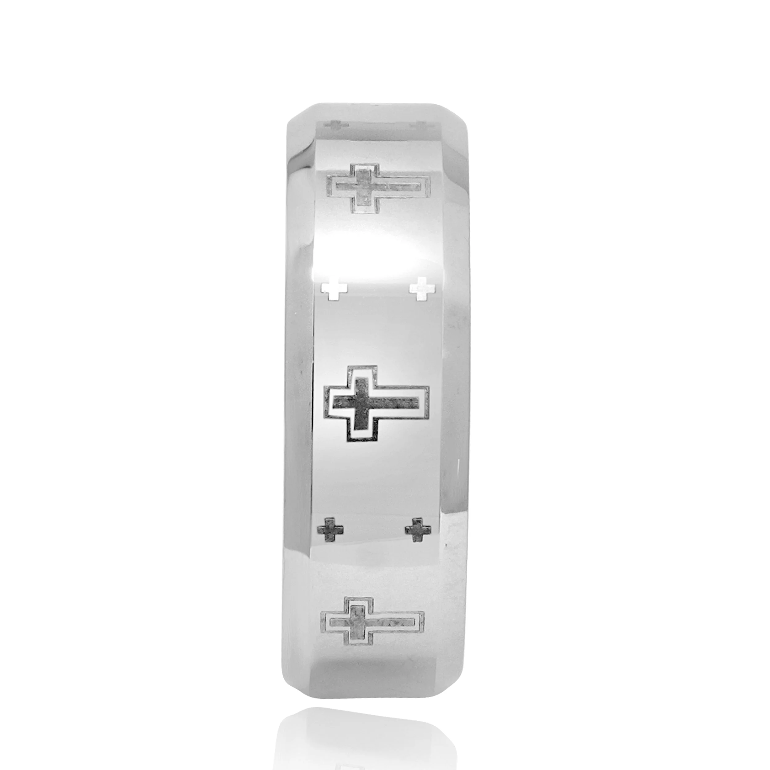 Tungsten Cross Ring - Image 4
