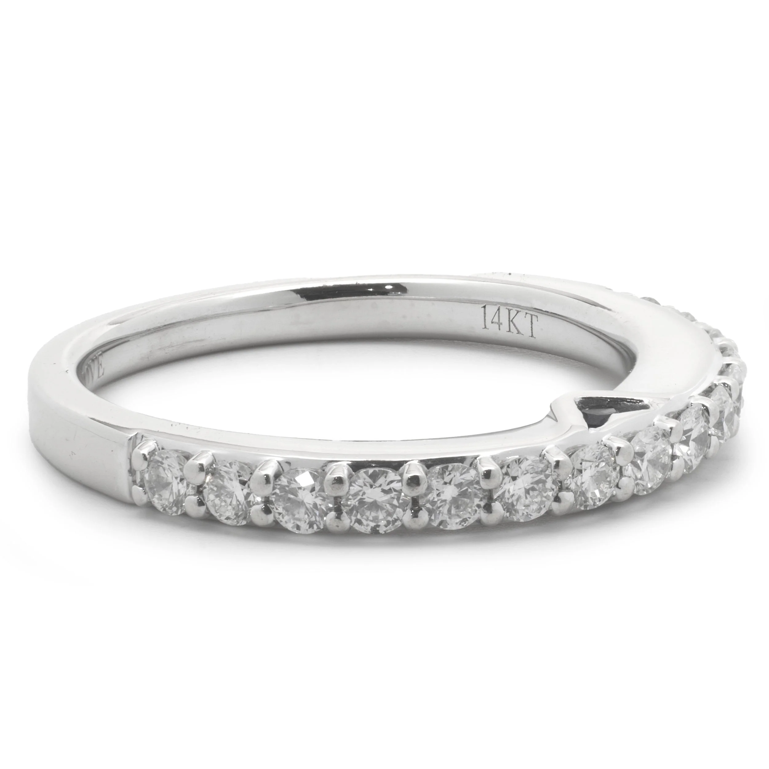 Vera Wang 14 Karat White Gold Diamond Band - Image 2