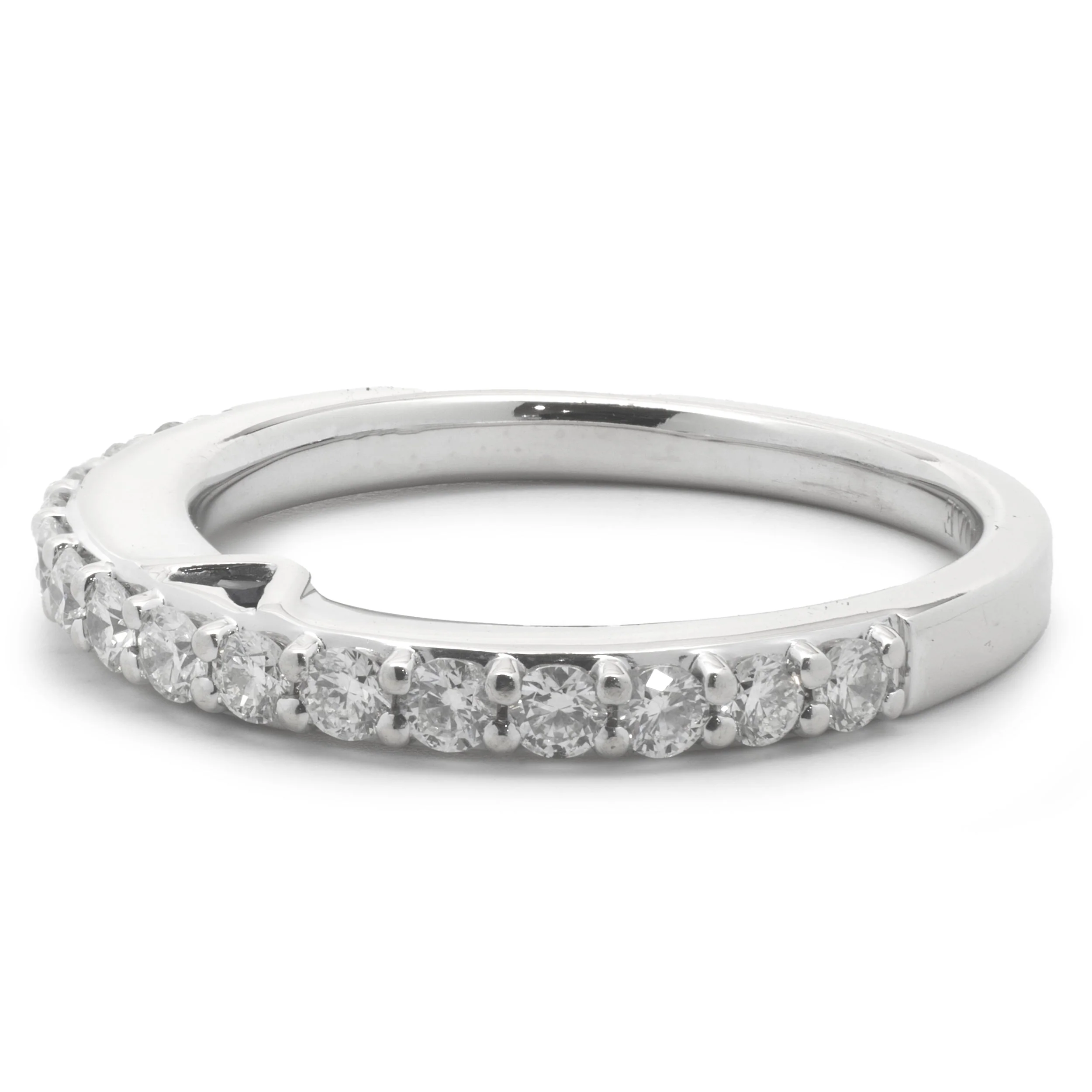 Vera Wang 14 Karat White Gold Diamond Band - Image 4