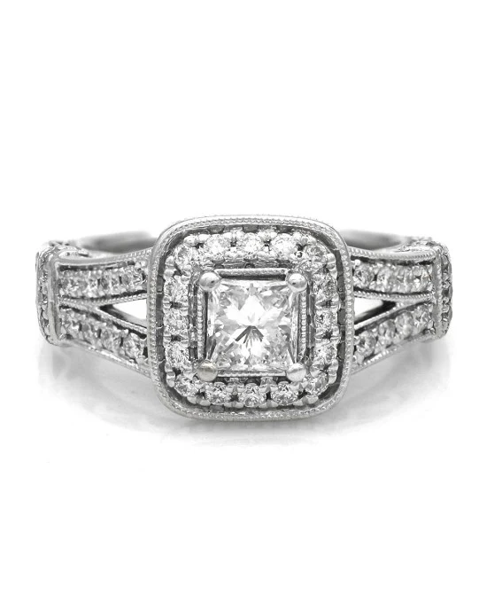 Vera Wang Love Collection Princess Diamond Engagement Ring - Image 2