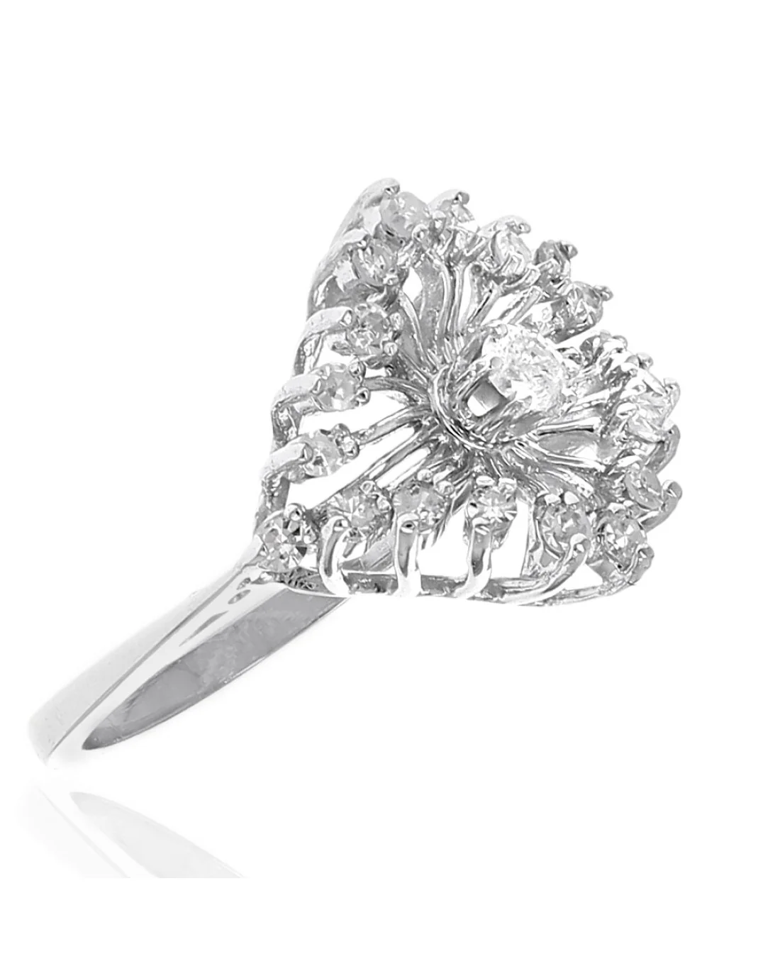 Vintage Diamond Spray Motif Ring