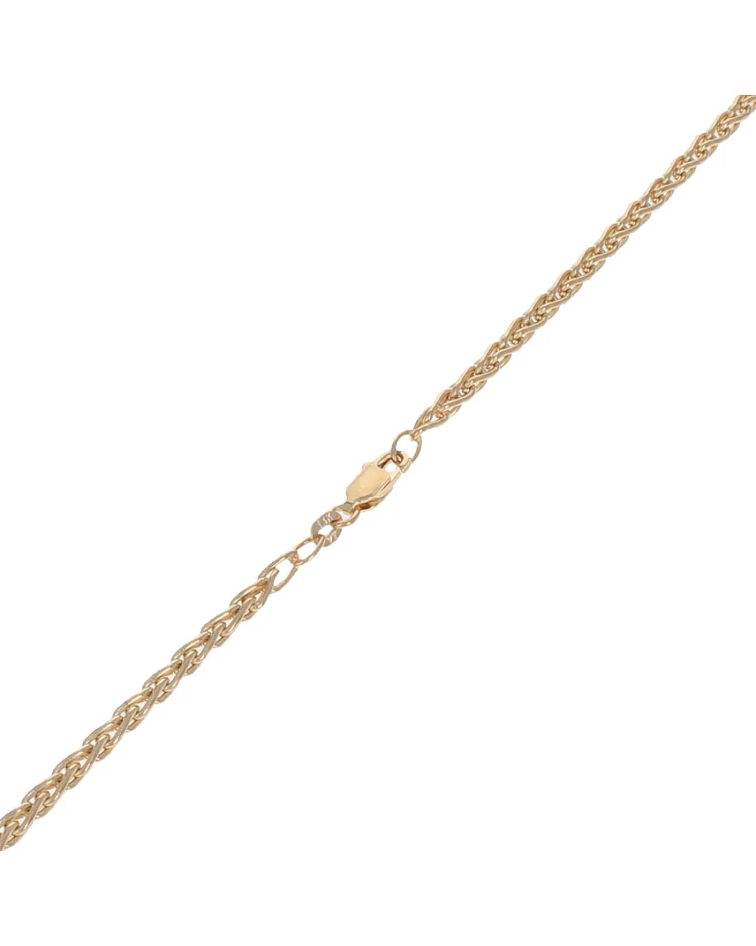 Wheat Chain Necklace in Yellow Gold - Image 2