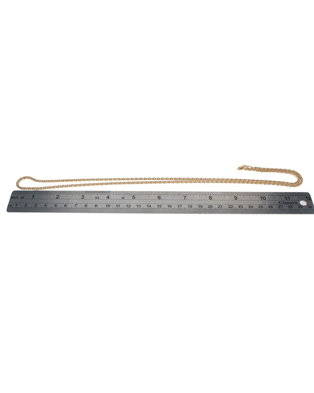 Wheat Chain Necklace in Yellow Gold - Image 3