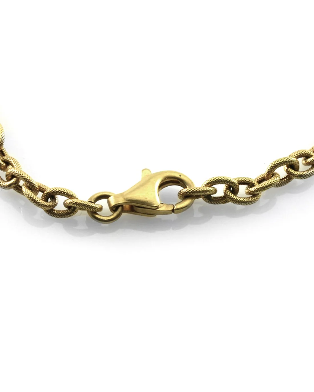 Yvel Sapphire & Textured Gold Bead Station Necklace in Yellow Gold - Image 3