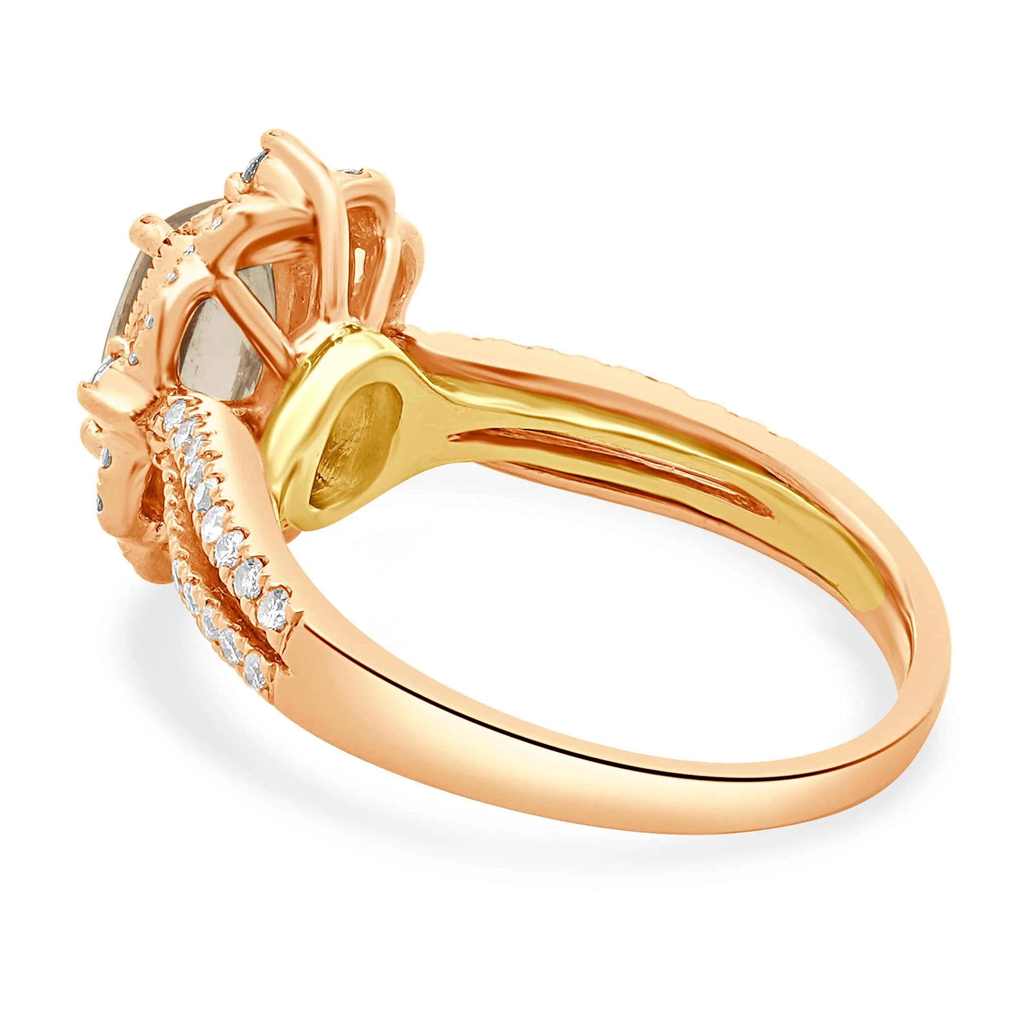 Zac Posen 14 Karat Rose Gold Paulette Morganite and Diamond Ring - Image 4