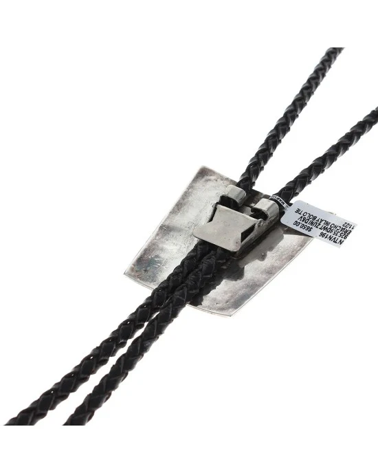 Zuni Don & Viola Eriacho Sterling Silver Multi-Stone Inlay Bolo Tie - Image 2